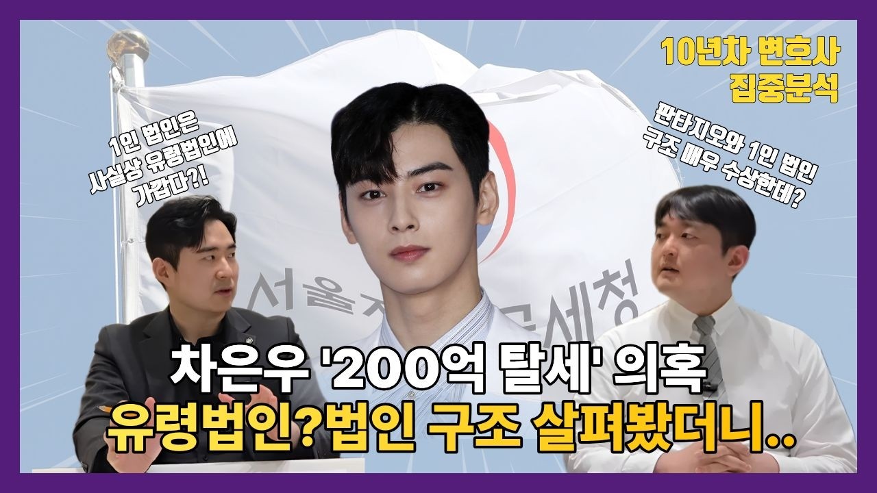 차은우 200억 탈세 완벽정리, 유령법인? 법인 구조? #차은우탈세