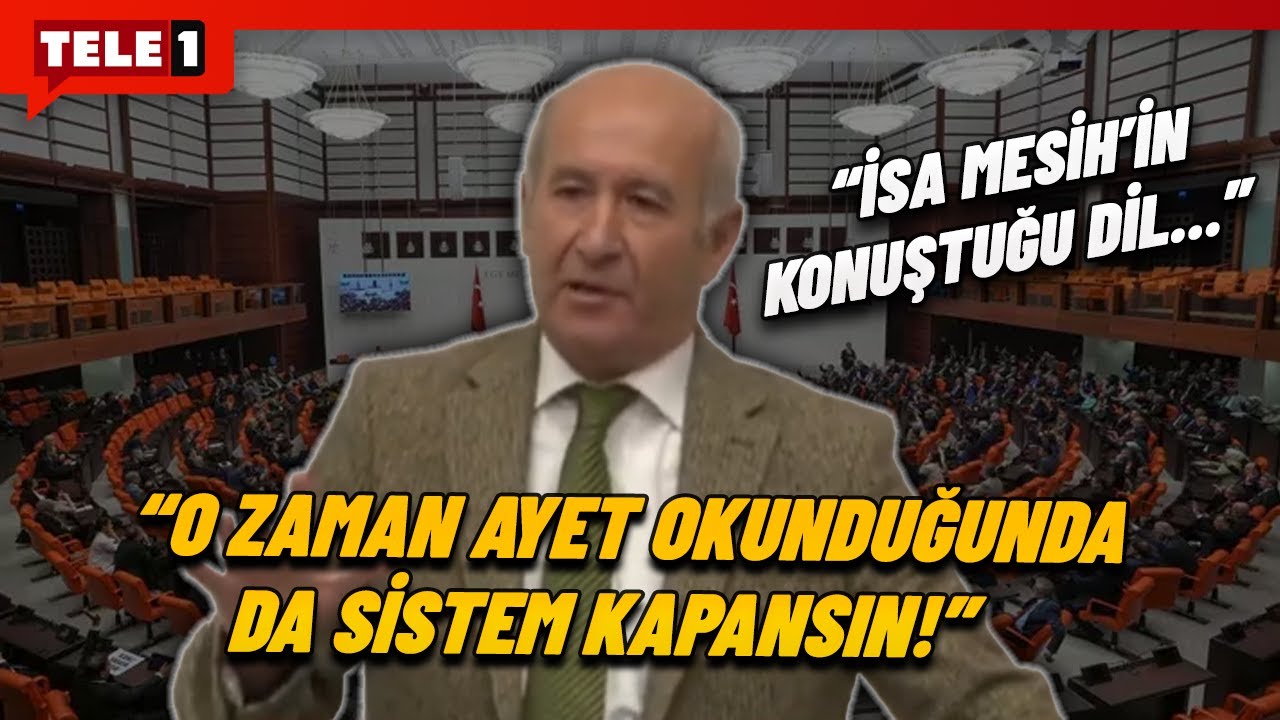 DEM'li vekil Süryanice konuşunca mikrofon kapandı: Ayet okunurken sistem kapanmıyor...
