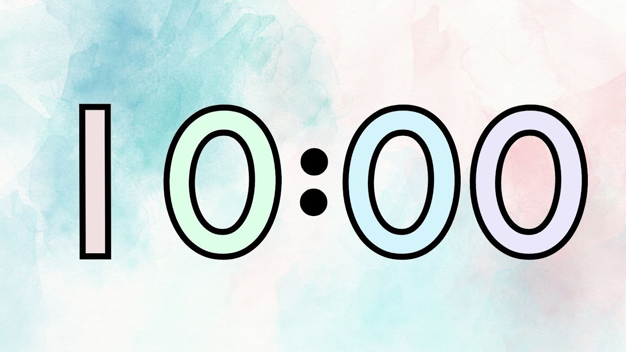 10 Minute Summer Pastel Timer