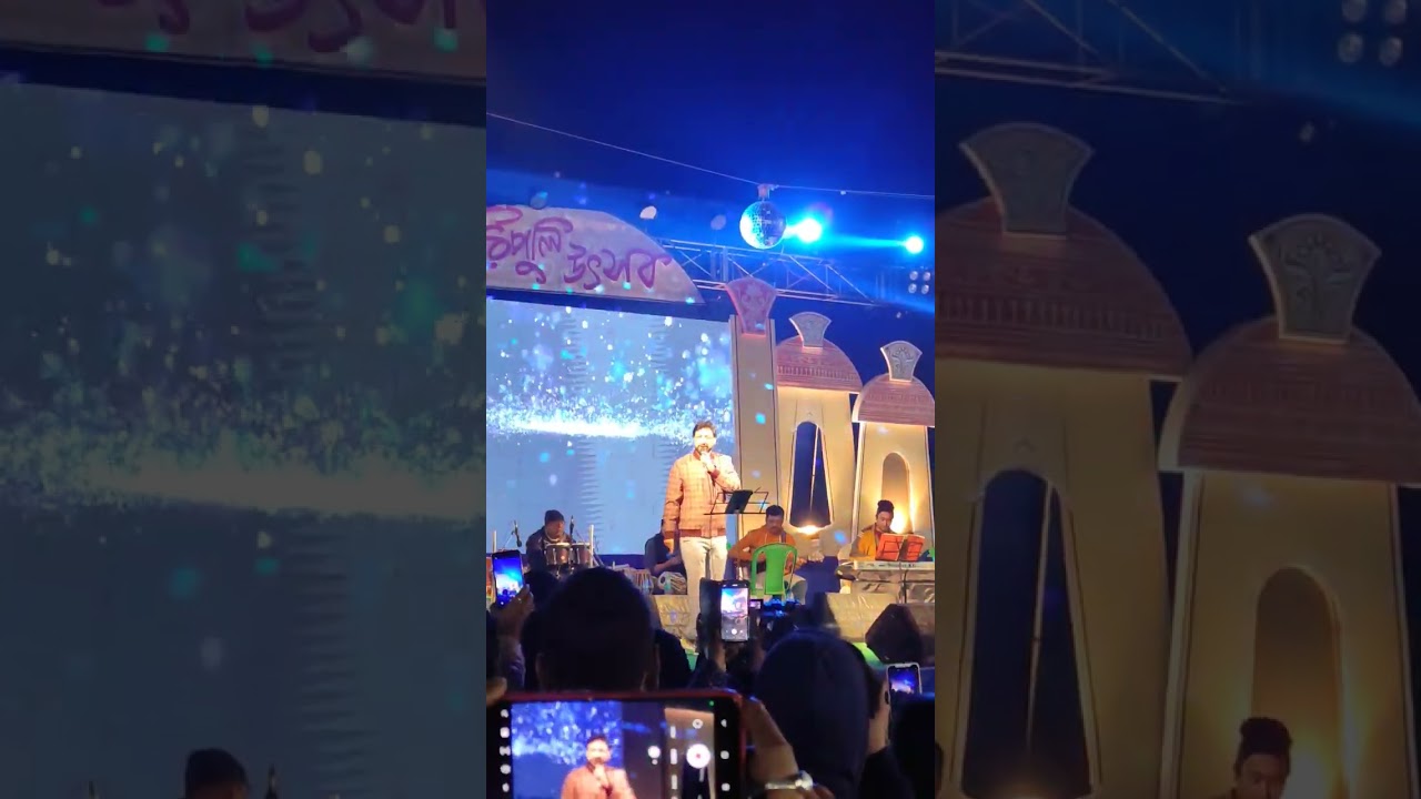 Monomoy Bhattacharya Live Show | Krishnagar Pithe Puli Utsab | Live Performance #ytshorts #trending