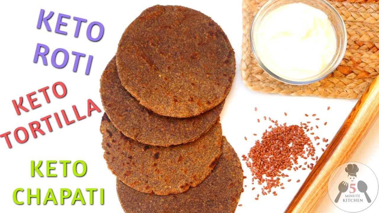 KETO ROTI (KETO CHAPATI) | INDIAN KETO RECIPE | 5-Minute Kitchen
