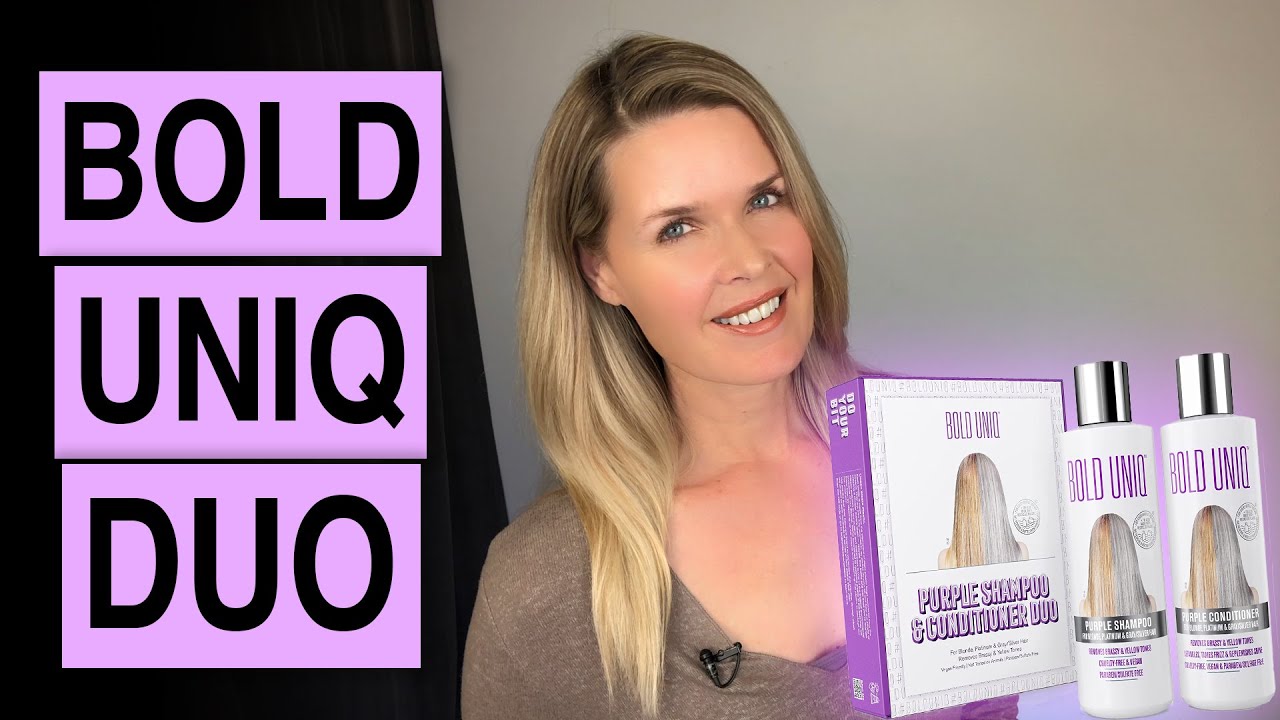 the BEST shampoo for blondes & silver foxes? BOLD UNIQ Purple Shampoo & Conditioner Set