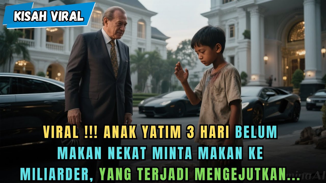 3 Hari Tak Makan, Anak Yatim Ini Nekat Minta Makan ke Miliarder... Yang Terjadi Mengejutkan!