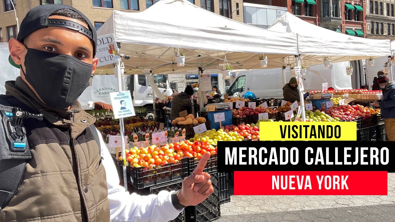 Asi es un MERCADO CALLEJERO en NUEVA YORK