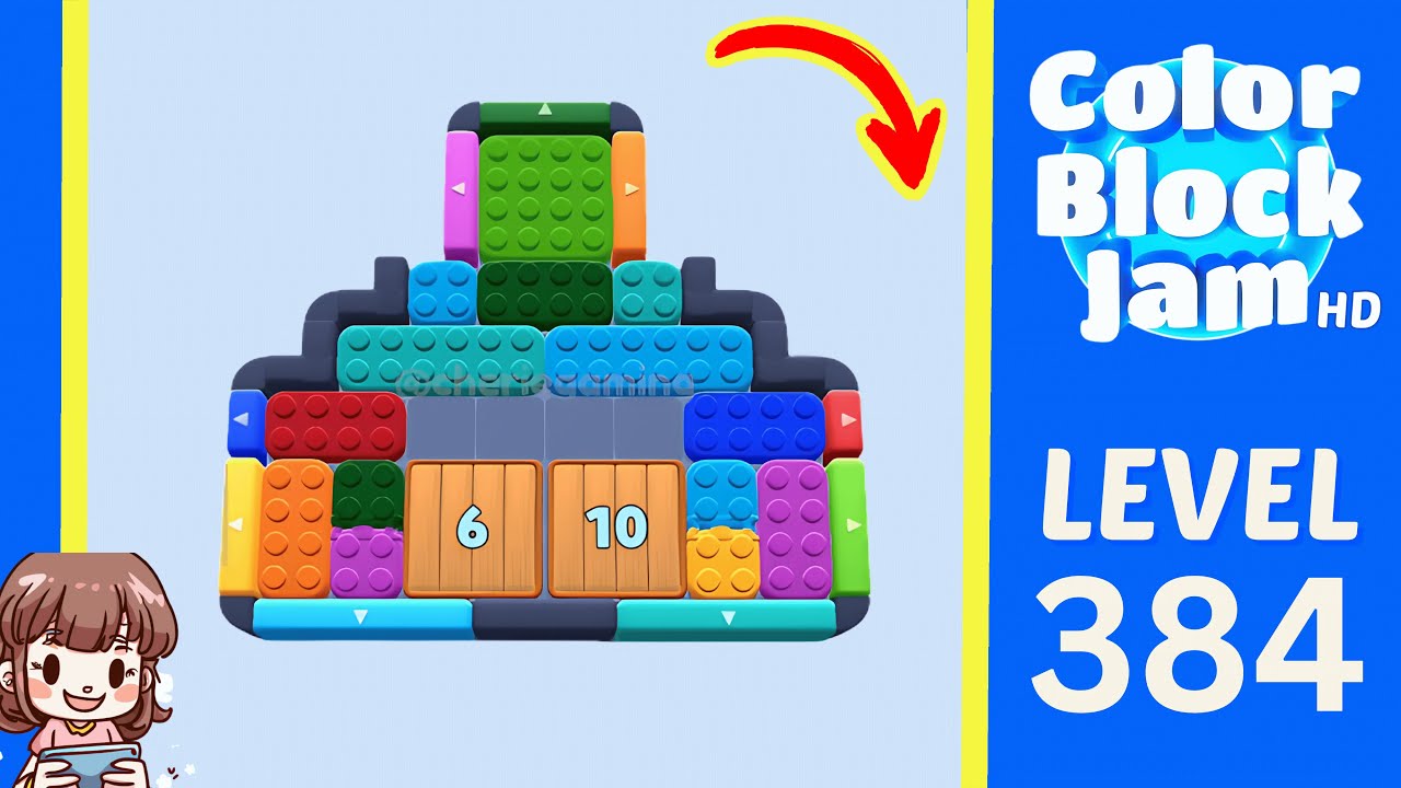 Color Block Jam Level 384 Solution Walkthrough