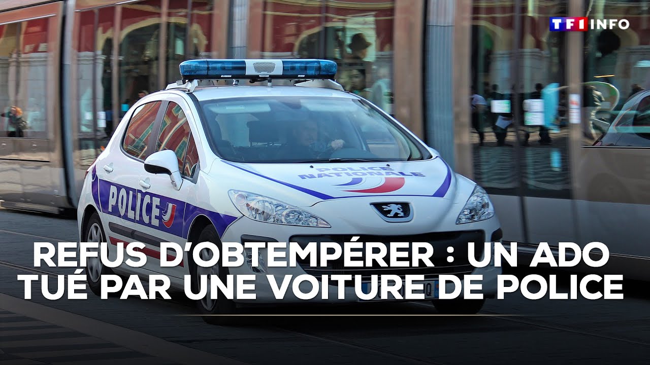 Essonne : un adolescent tué par une voiture de police après un refus d'obtempérer｜TF1 INFO