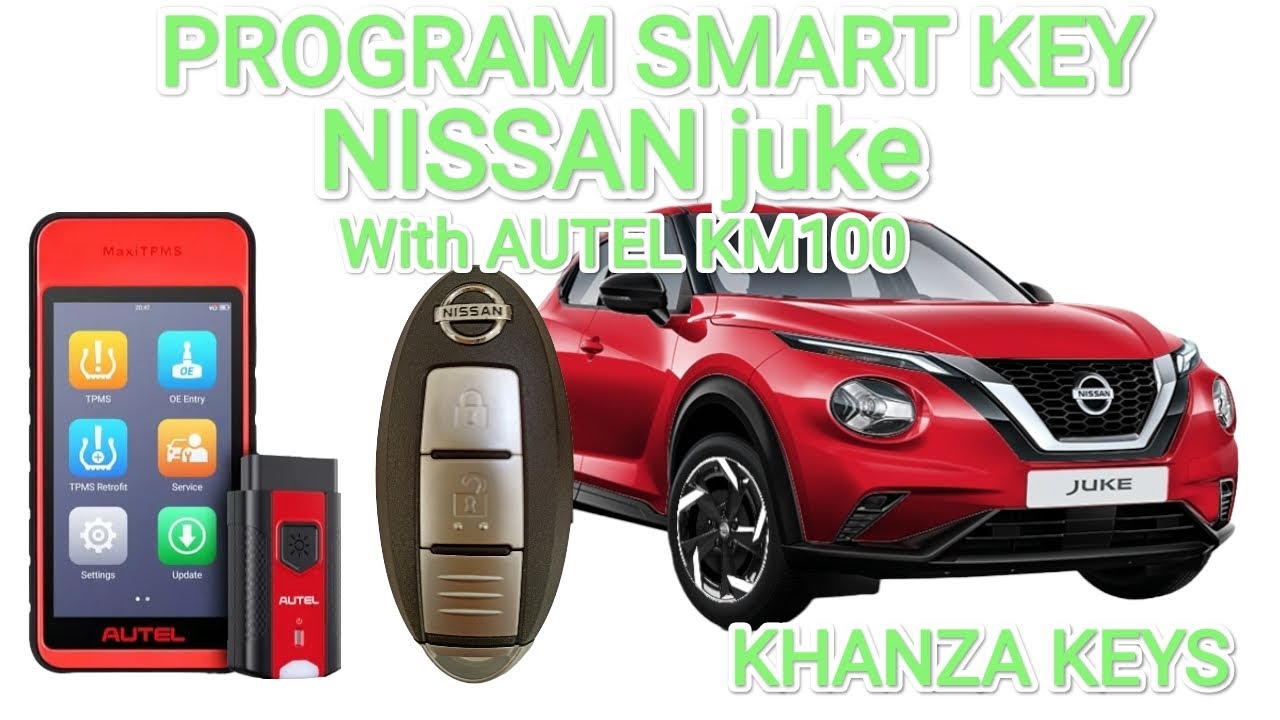 NISSAN juke smart key remote key Id 46 program tutorial with AUTEL KM100