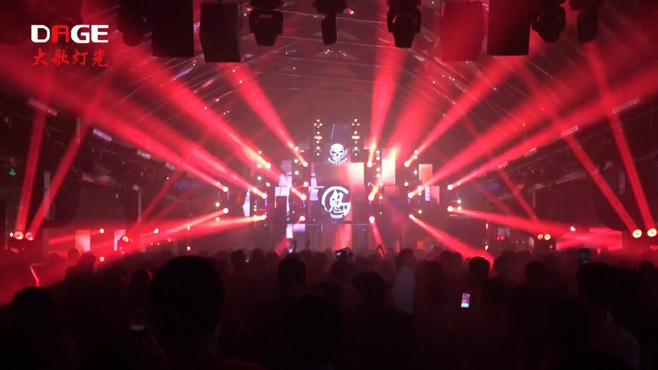 DAGE AV-2320 moving head beam 230 leads the new fashion of Halloween Electronic Music Party!!!