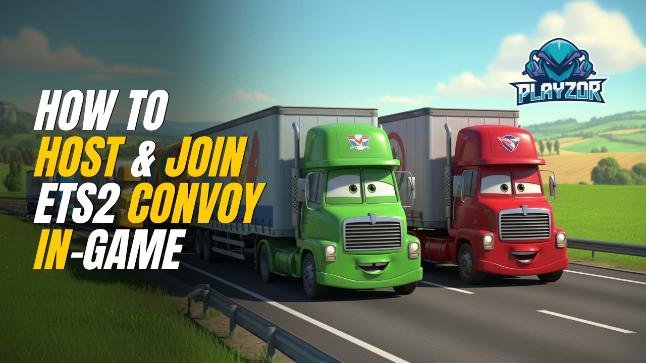 How to Host & Join ETS2 Convoy In Game (2026) @theplayzor