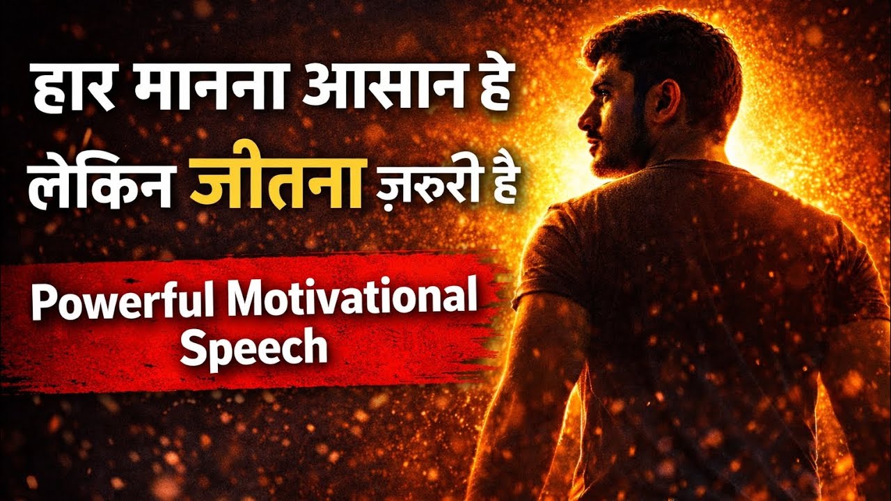 “हार मानना आसान है, लेकिन जीतना ज़रूरी है | Powerful Motivational Speech”