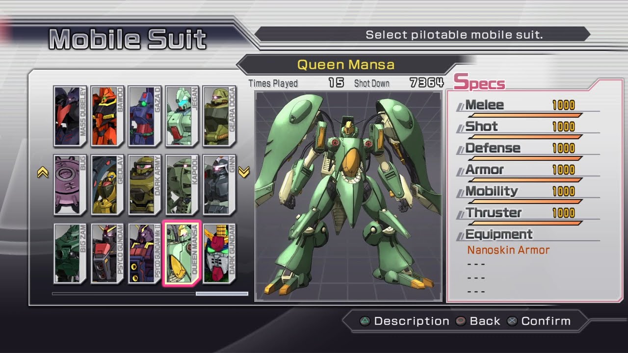 DYNASTY WARRIORS GUNDAM 3 MOD UPDATE V6 - UNLOCK BOSS/NPC SLOT AND ACTIVE MAX POINT MS AND PILOT