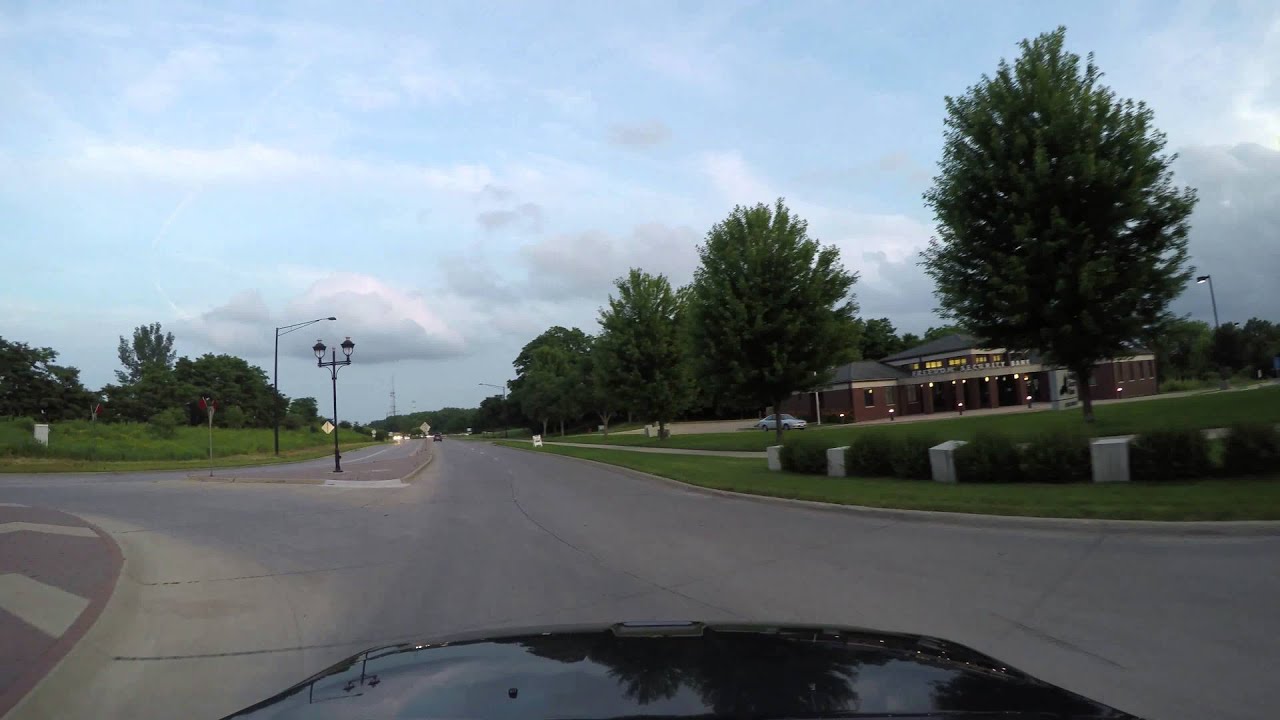1st Ave, Coralville, Iowa in (GoPro HERO4 Black Edition in 4K)