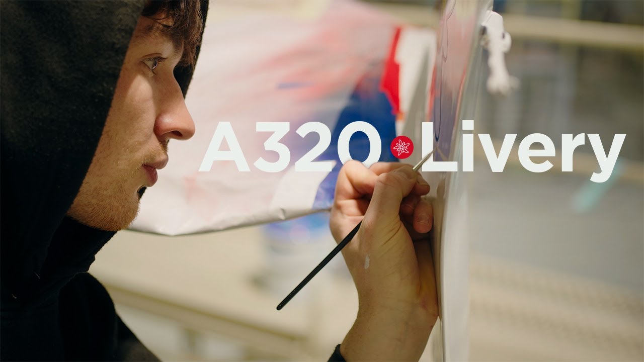 Edelweiss Airbus A320 im neuen Design – Die Neulackierung im Zeitraffer