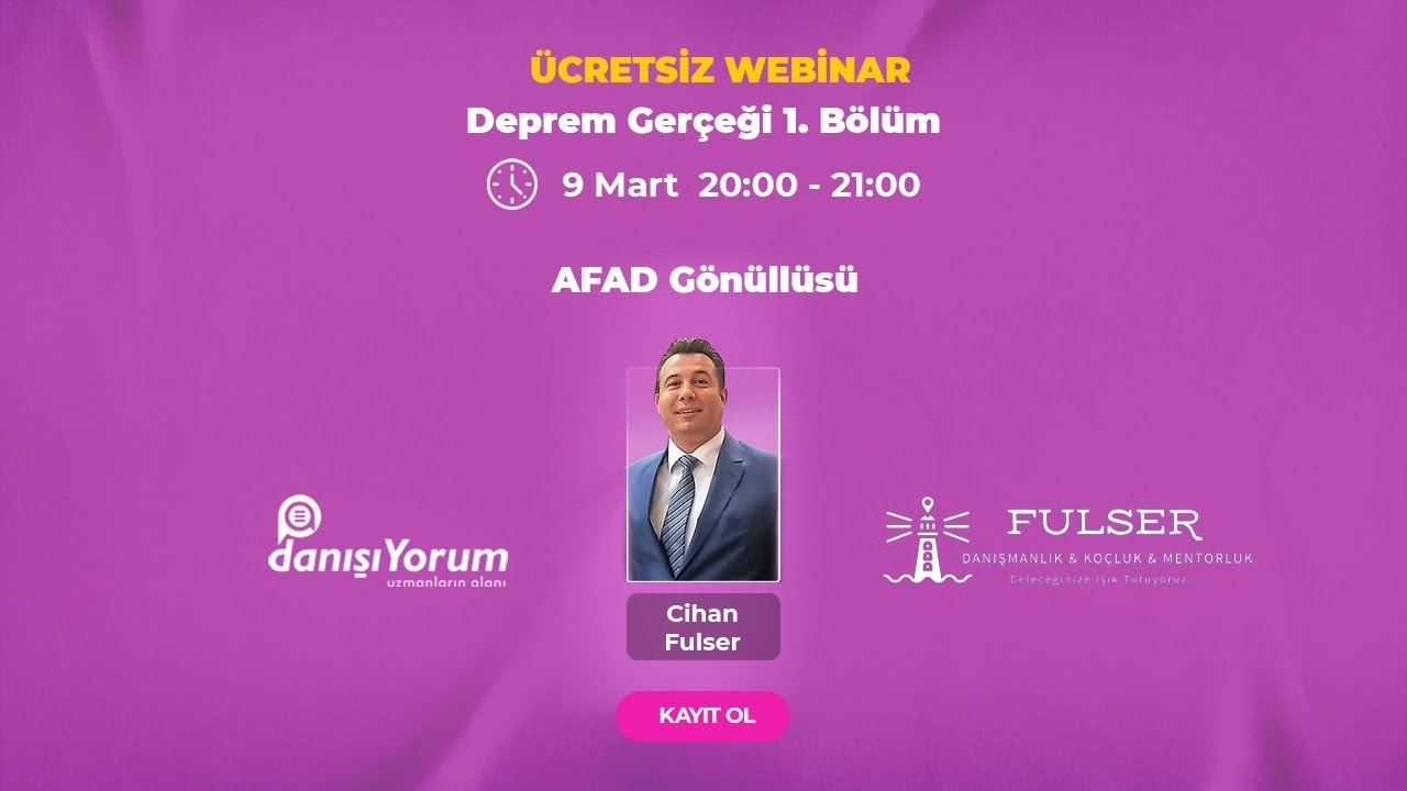 WEBINAR - Deprem Gerçeği - 1.Bölüm