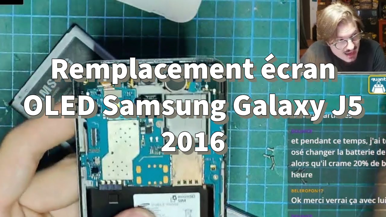 Remplacement écran OLED Samsung Galaxy J5 2016