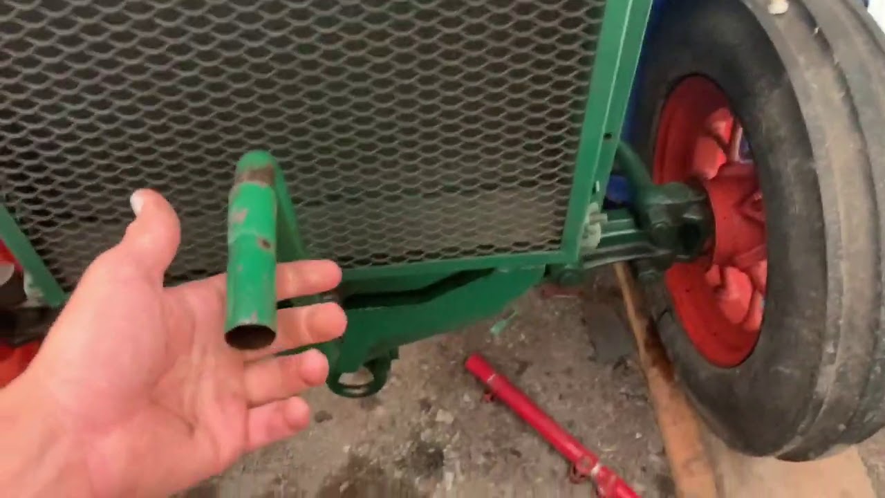 How to properly hand crank an old tractor