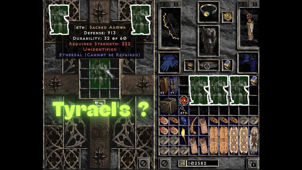 Project diablo 2 Eth sacred armor slam