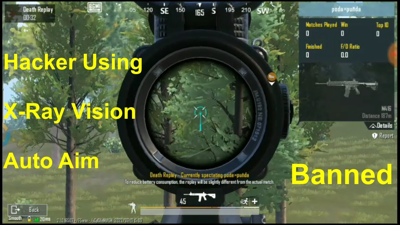 Noob Hacker Killed Me Using X-Ray Vision and Auto Aim || With Ban Proof || BGMI || Crazy Games Lover