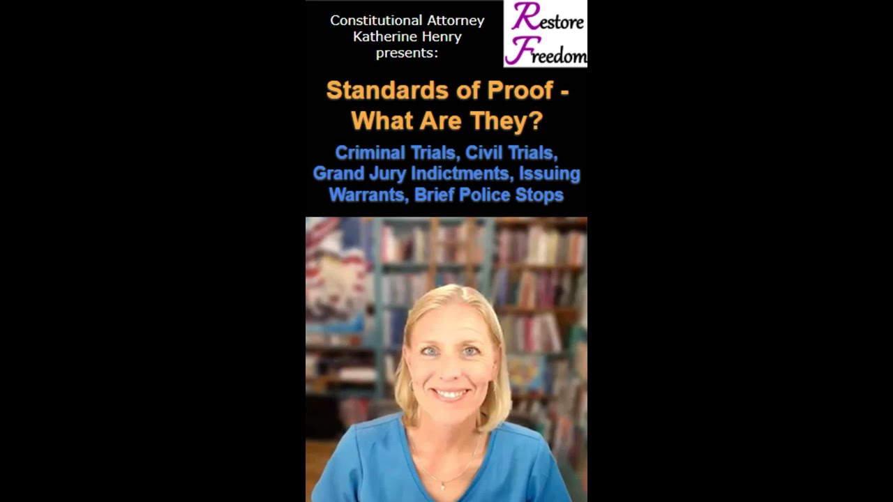 Standards of Proof - What Are They? S5E46