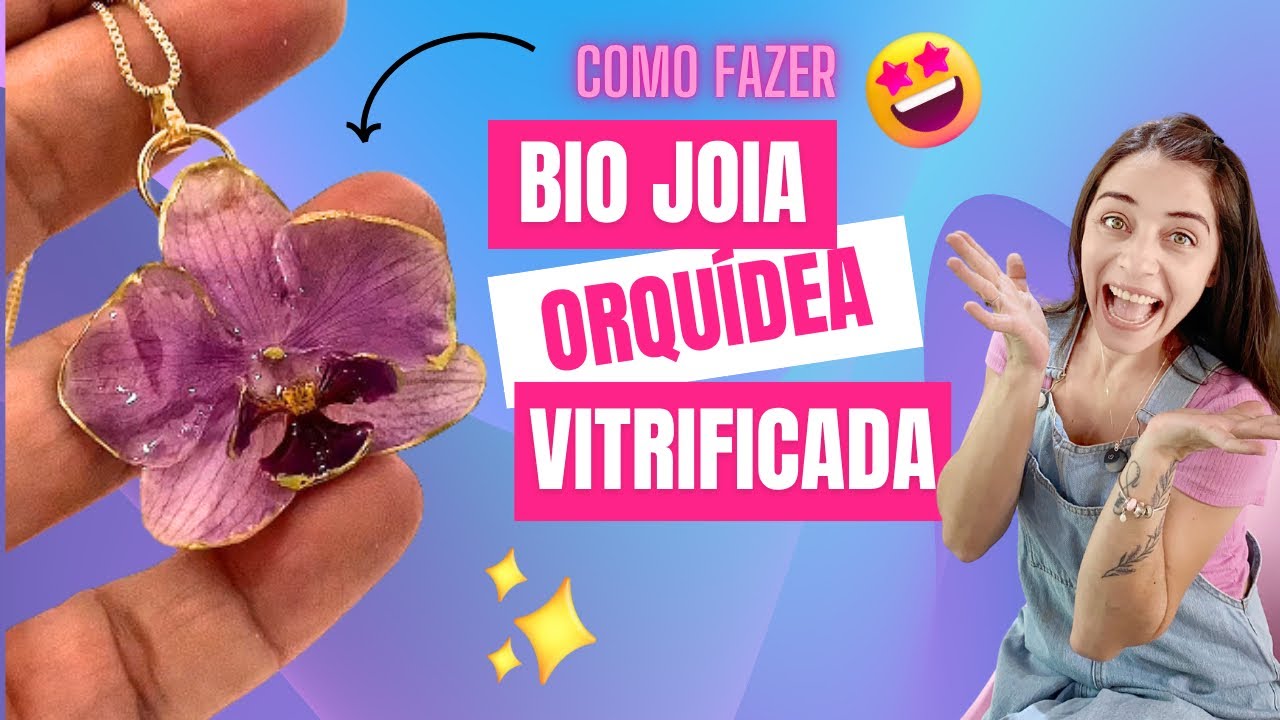 🌸 Transformei uma Orquídea Desidratada em Joia com Resina UV! ✨