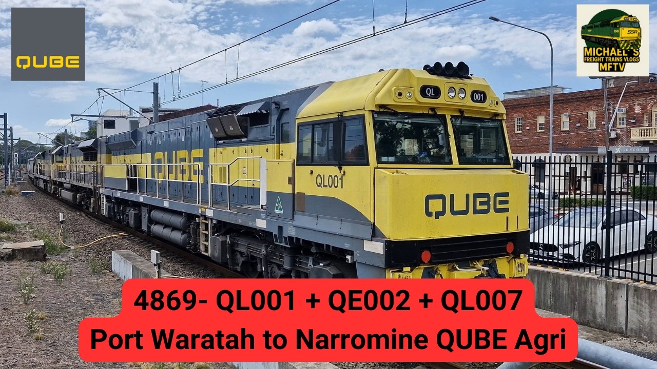 10/02/26 QUBE Grain Train 4869 passing Concord West 