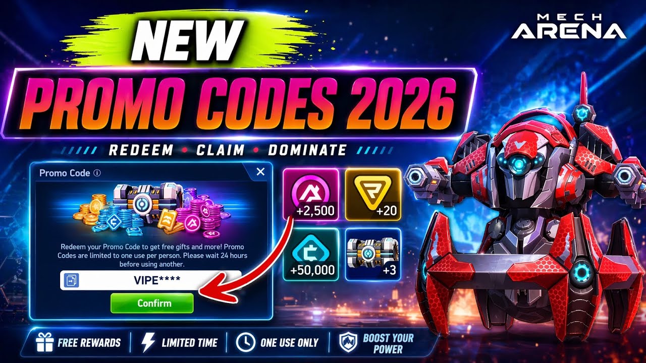 ⚠️ EXCLUSIVE ⚠️ MECH ARENA PROMO CODES MAY 2026 - FREE A-COINS FOR EVERYONE 🎁✅