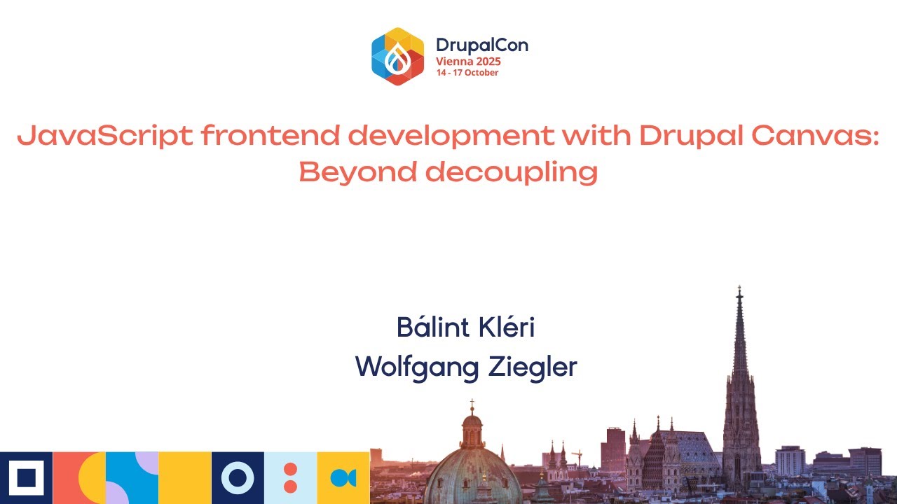 Разработка фронтенда на JavaScript с использованием Drupal Canvas: за пределами разделения