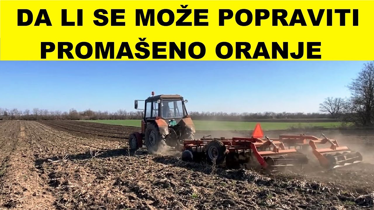 Kako tanjirača zatvara tvrdu brazdu