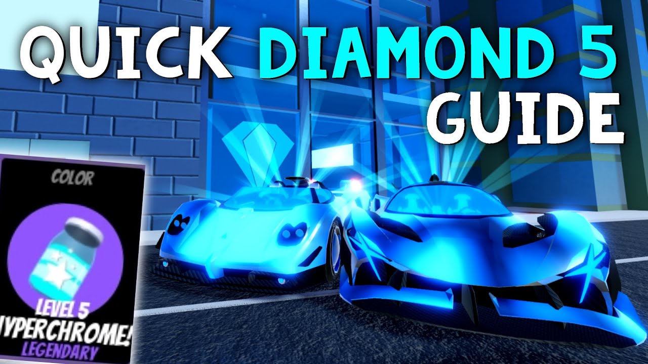 HOW TO GET DIAMOND HYPERCHROME LEVEL 5 EASILY in Roblox Jailbreak