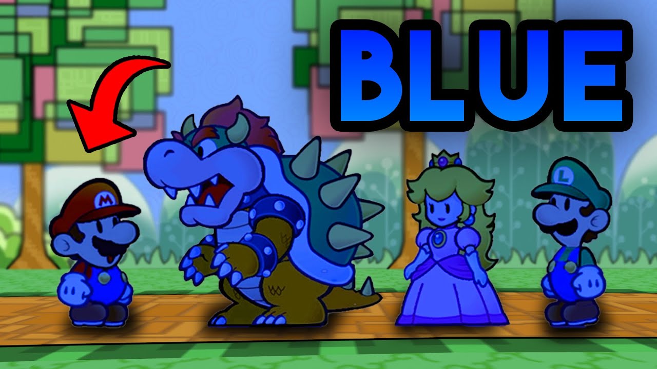 This Super Paper Mario Mod Makes You BLUE!