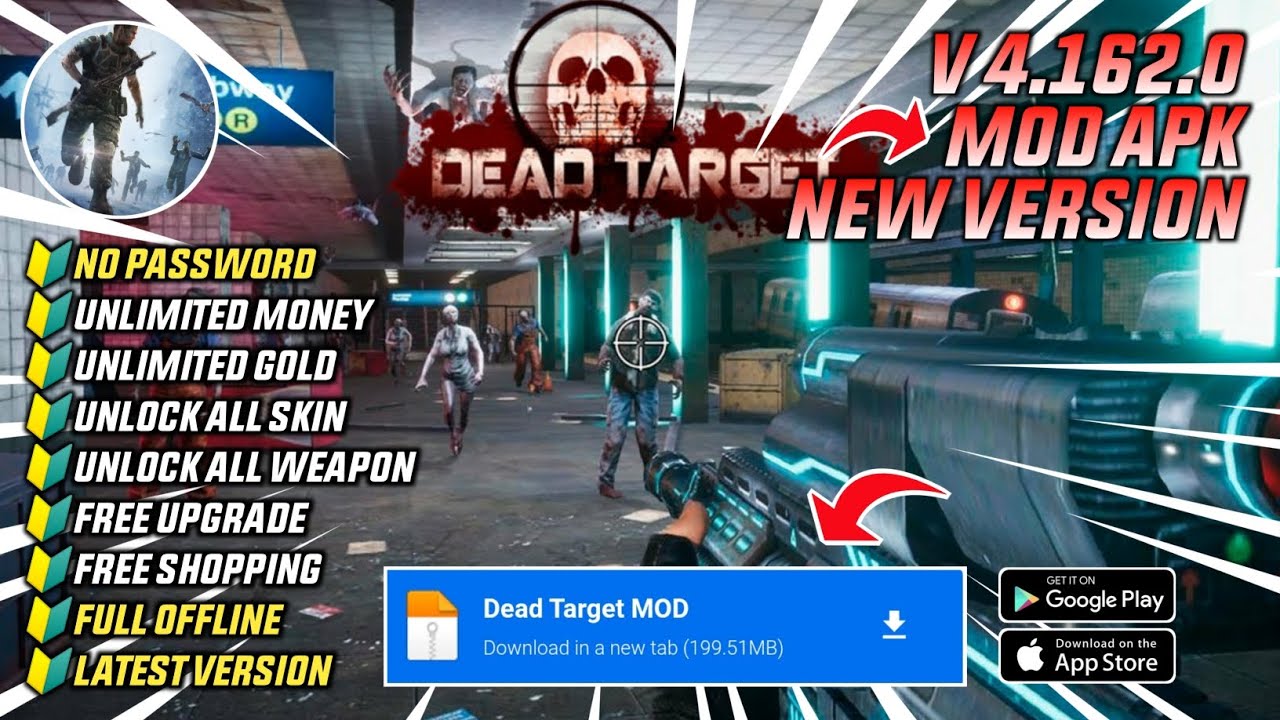 Dead Target Mod V 4.162.0 Apk Terbaru 2025 - Unlimited Money & Unlock All Weapon