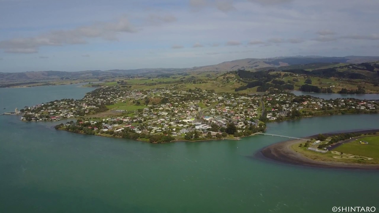 【 Drone】Surf town Raglan in New Zealand