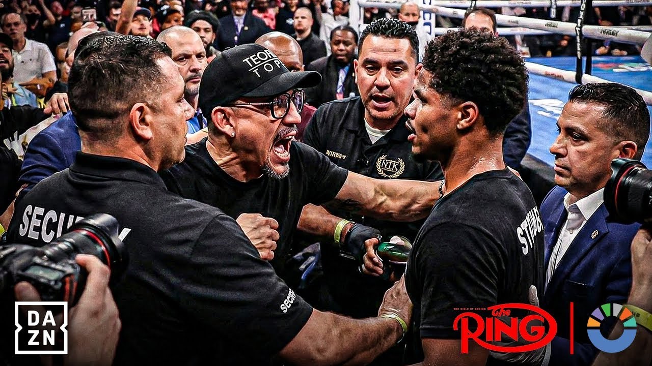 “OUTSIDE THE RING CHAOS!” Teofimo Lopez Sr TRIES To ATTACK Shakur Stevenson After SHOCK Defeat
