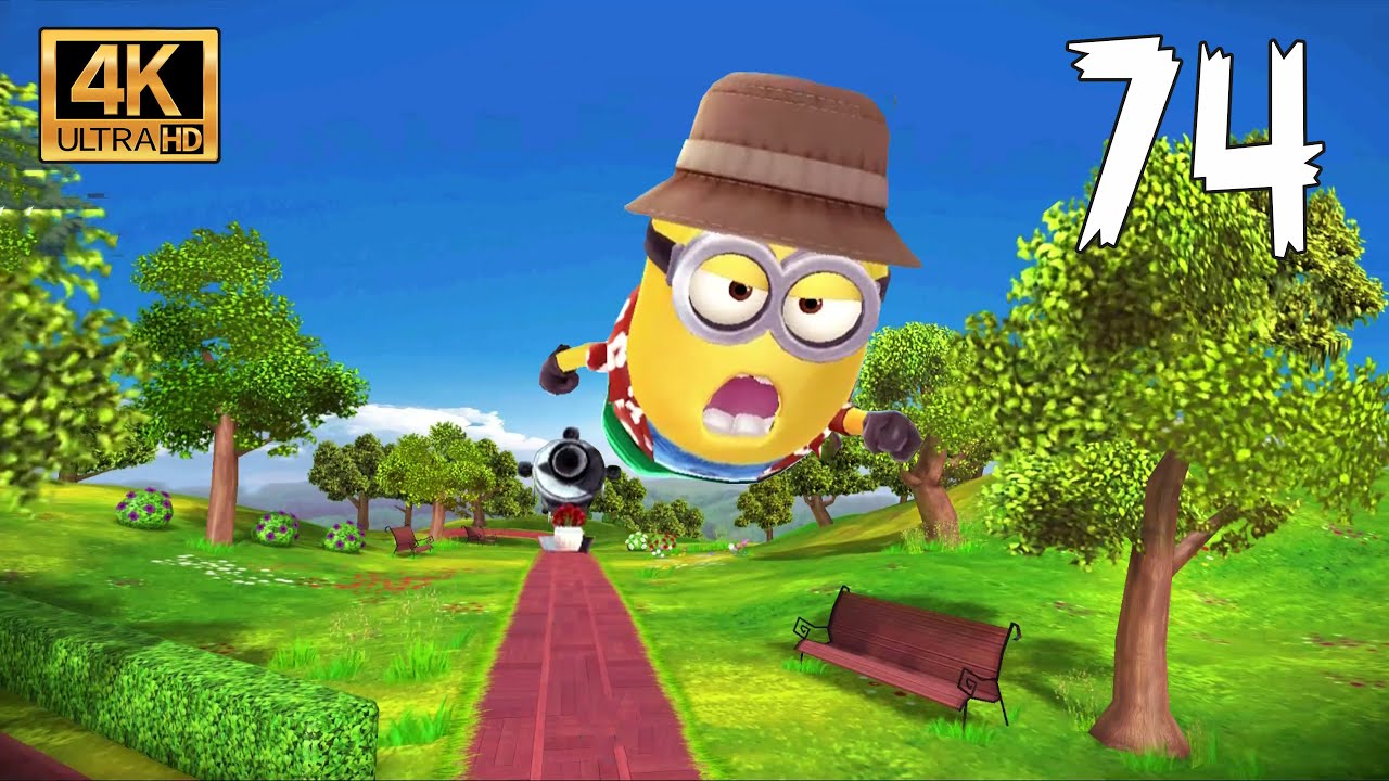 Minion Rush Speedrun- Tourist Minion punch 135 Minions as the Evil Minion at Minion Rush Minion Park