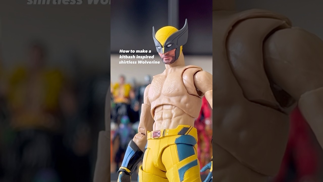 Shirtless Wolverine Kitbash #deadpool #deadpool3 #actionfigures #wolverine #deadpoolandwolverine