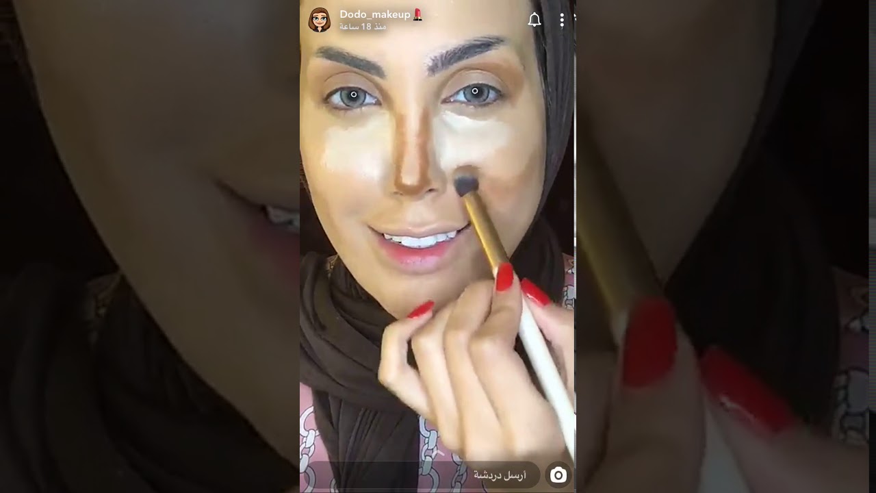 تتوريال ميكب تغطية فاونديشن فل كفر للمناسبات وايلاينر عريض الآرتست دينا الرشيدي makeup tutorial