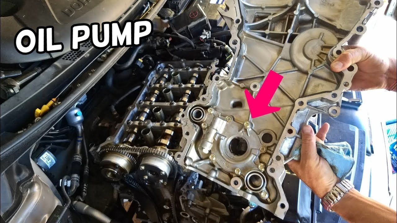 WHERE IS THE OIL PUMP ON HYUNDAI KIA 1.8 2.0