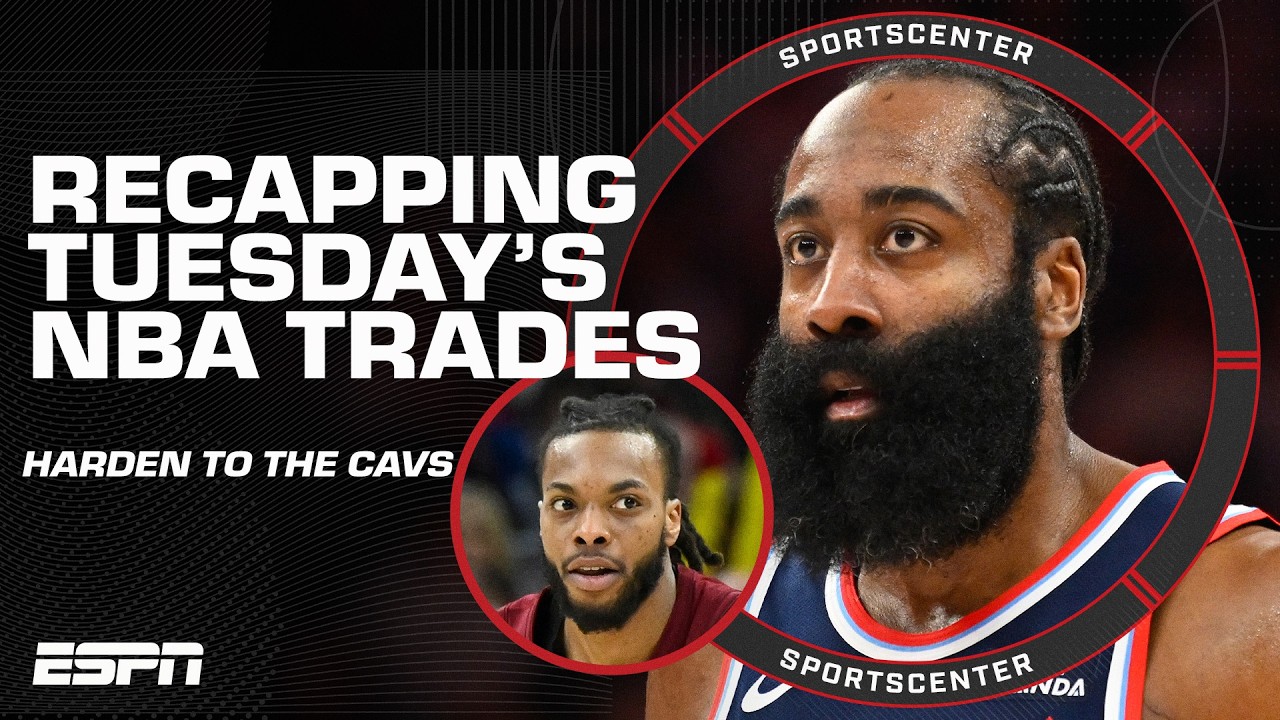 REACTION to Cavaliers trading for James Harden 👀 How will he fit in Cleveland⁉️ | SportsCenter