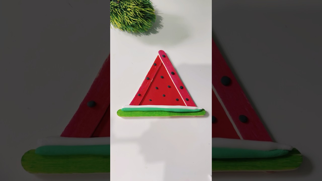 Easy kids craft😱🍉#shorts#trending#artsandcrafts#ytshorts#amyra#youtubeshorts #crafting#diyne#viral