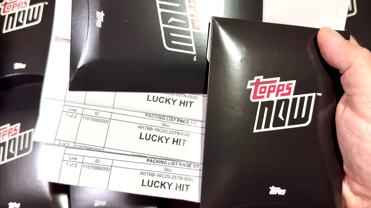 I GOT 4 “LUCKY HITS” FROM TOPPS NOW!