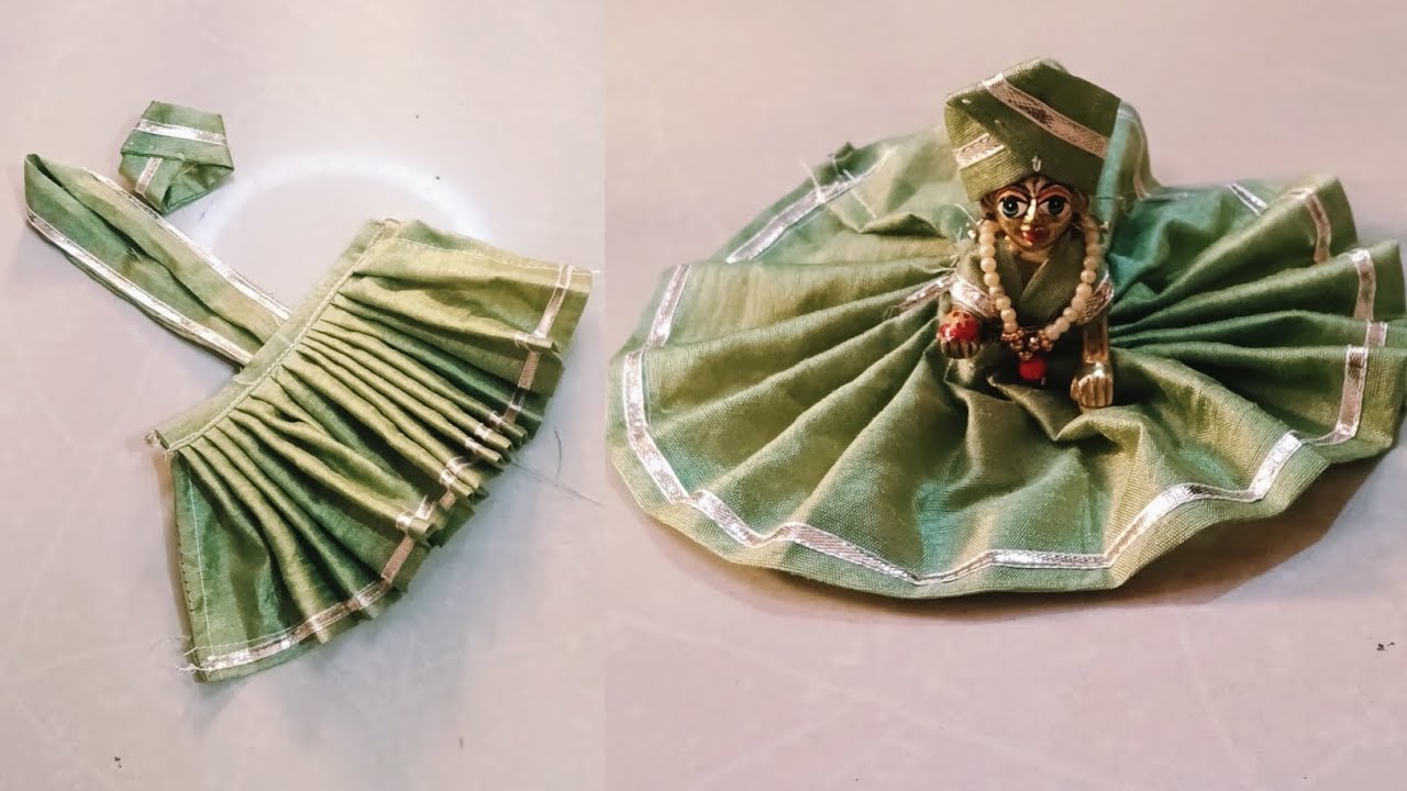 Ek Sidhi Patti se bnae 3,4,5no.laddugopal ki Shivratri special dress//how to make ladduGopal dress |