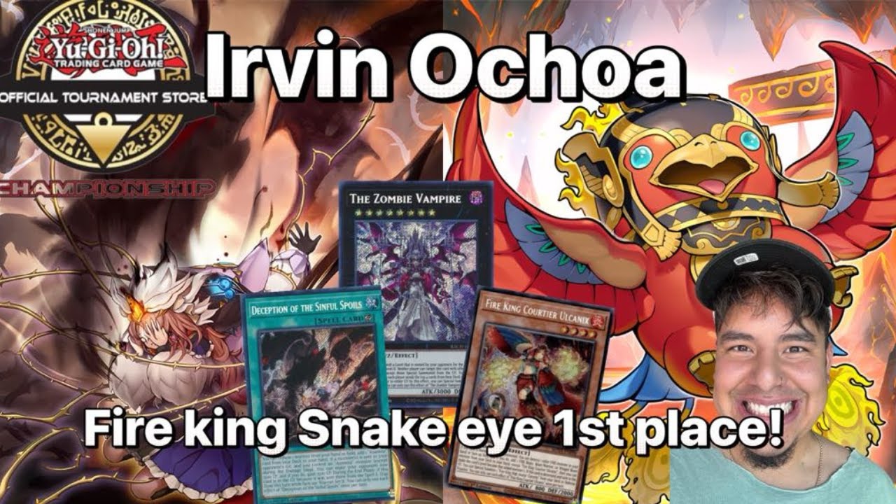 Yu-Gi-Oh! 1ST Place Fire King Snake Eyes Deck Profile OTS Championship (Irvin Ochoa)