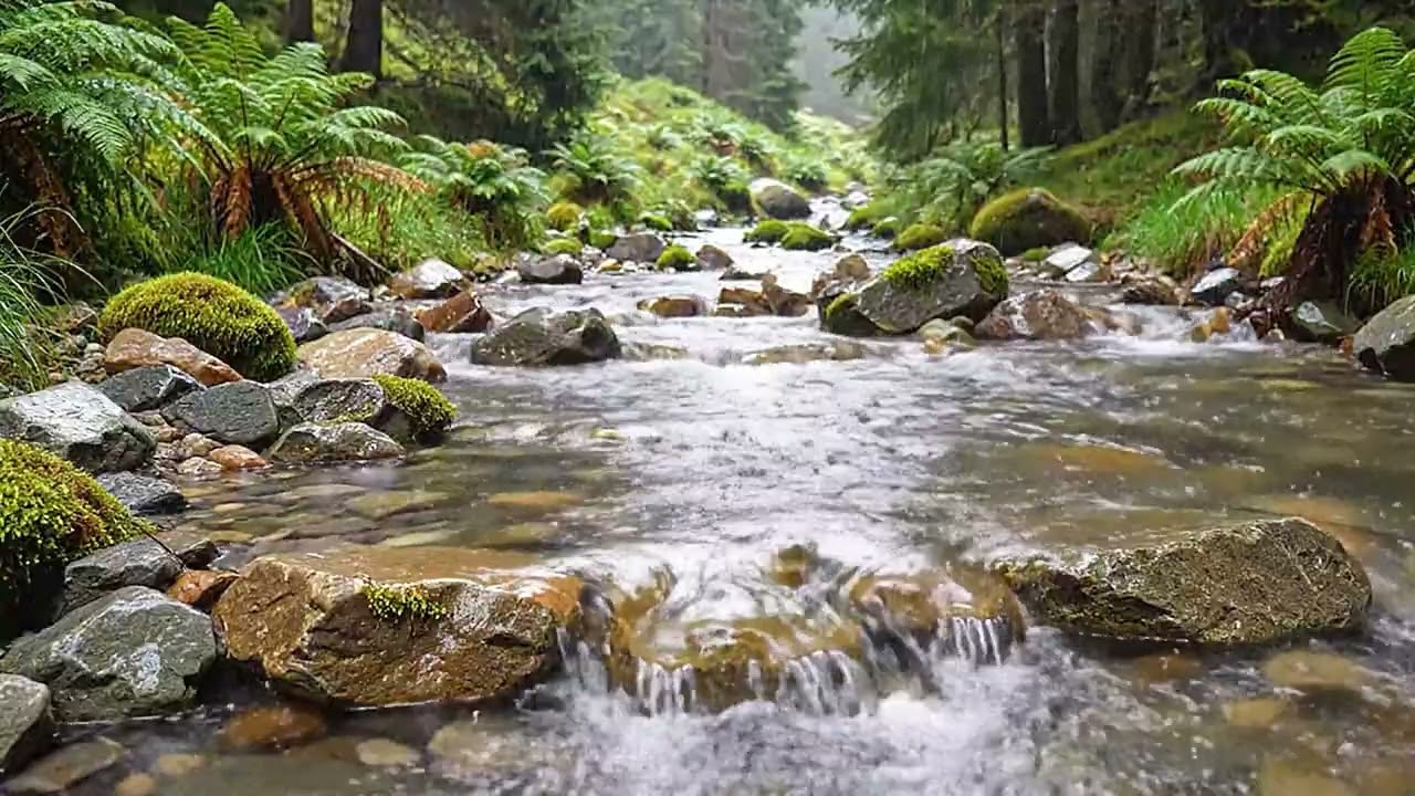 Relaxing Forest Stream Sounds | Peaceful Nature Ambience for Sleep, Study & Stress Relief