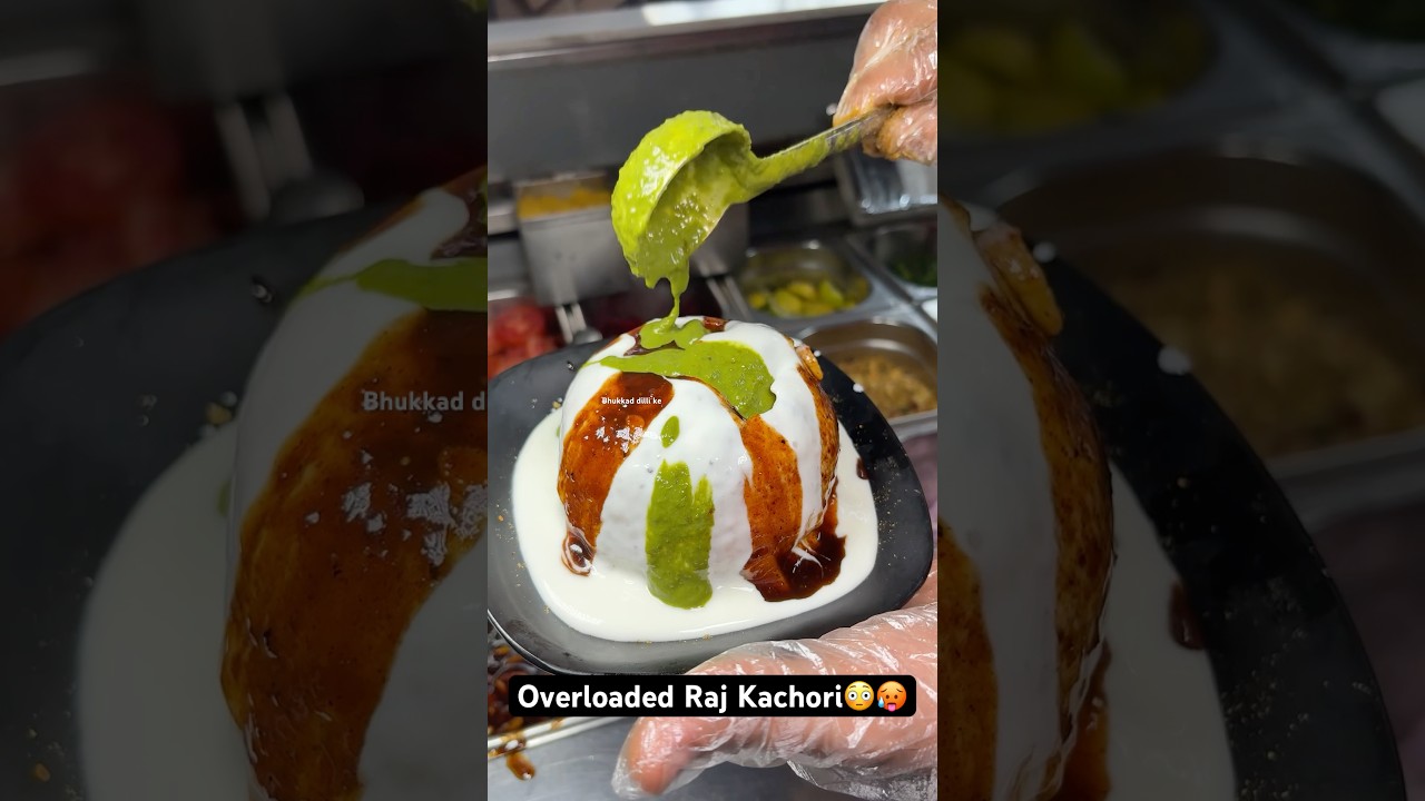Overloaded Raj Kachori😳🥵|| Indian Street Food