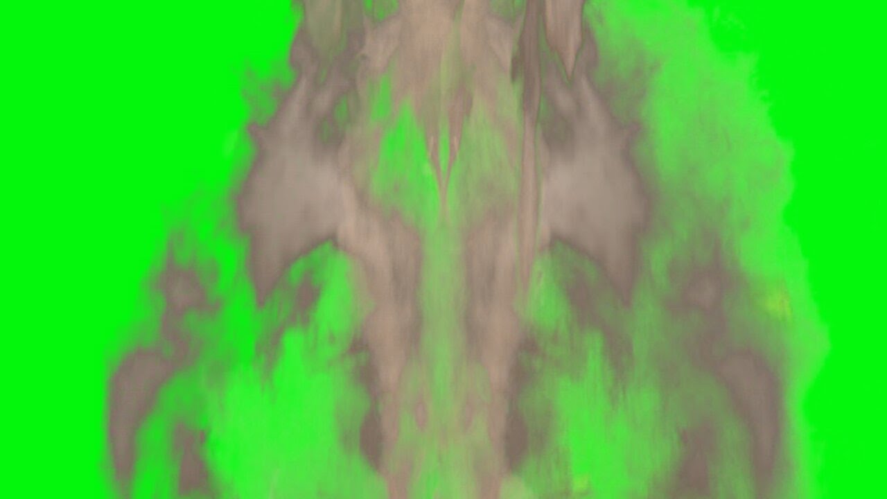 falling debris - green screen effect