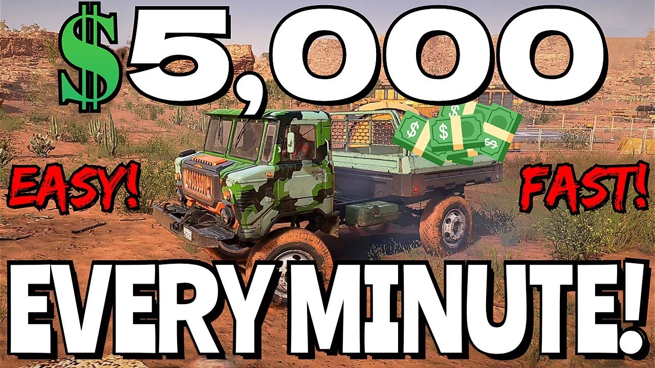 How To Make $100,000 Every 20 Minutes in Expeditions: A MudRunner Game (free roam)