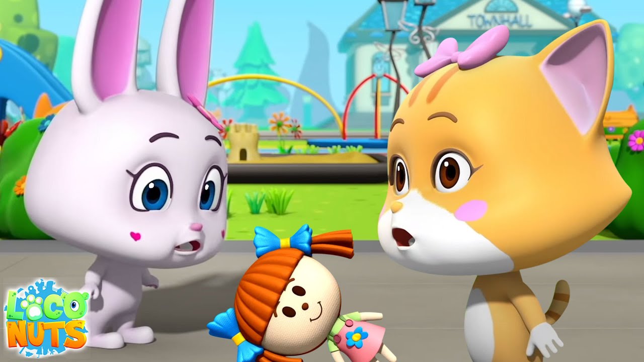 Kampf um Puppe lustiges Cartoon-Video und animiert Show für Kinder