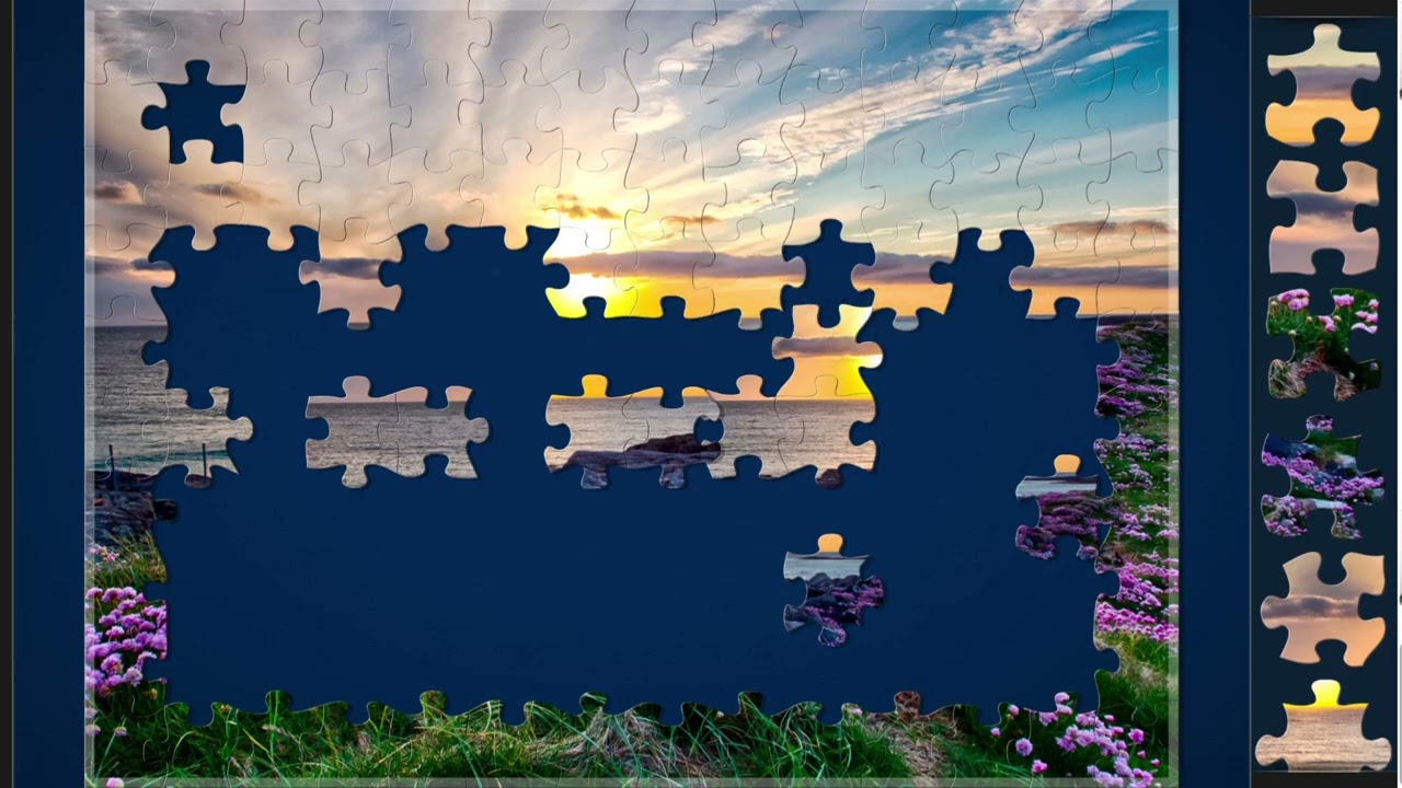 At sunset at Tangasdale Beach on the isle of Barra//jigsaw puzzles craft🧩//Amazing puzzles Art🧩//