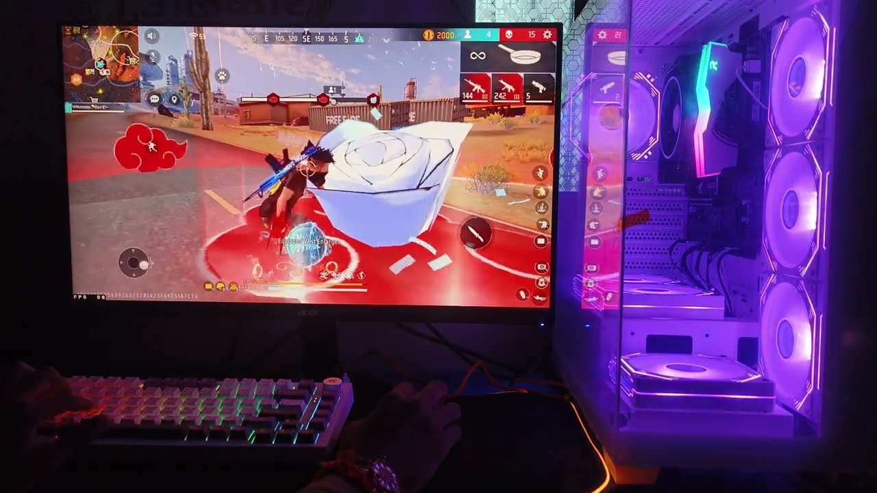 My Hacker Keymaping Reveal 😅 Free Fire Gaming test🔥16GB Ram 👾 #freefire #pcgaming  @ItsModernBoy 