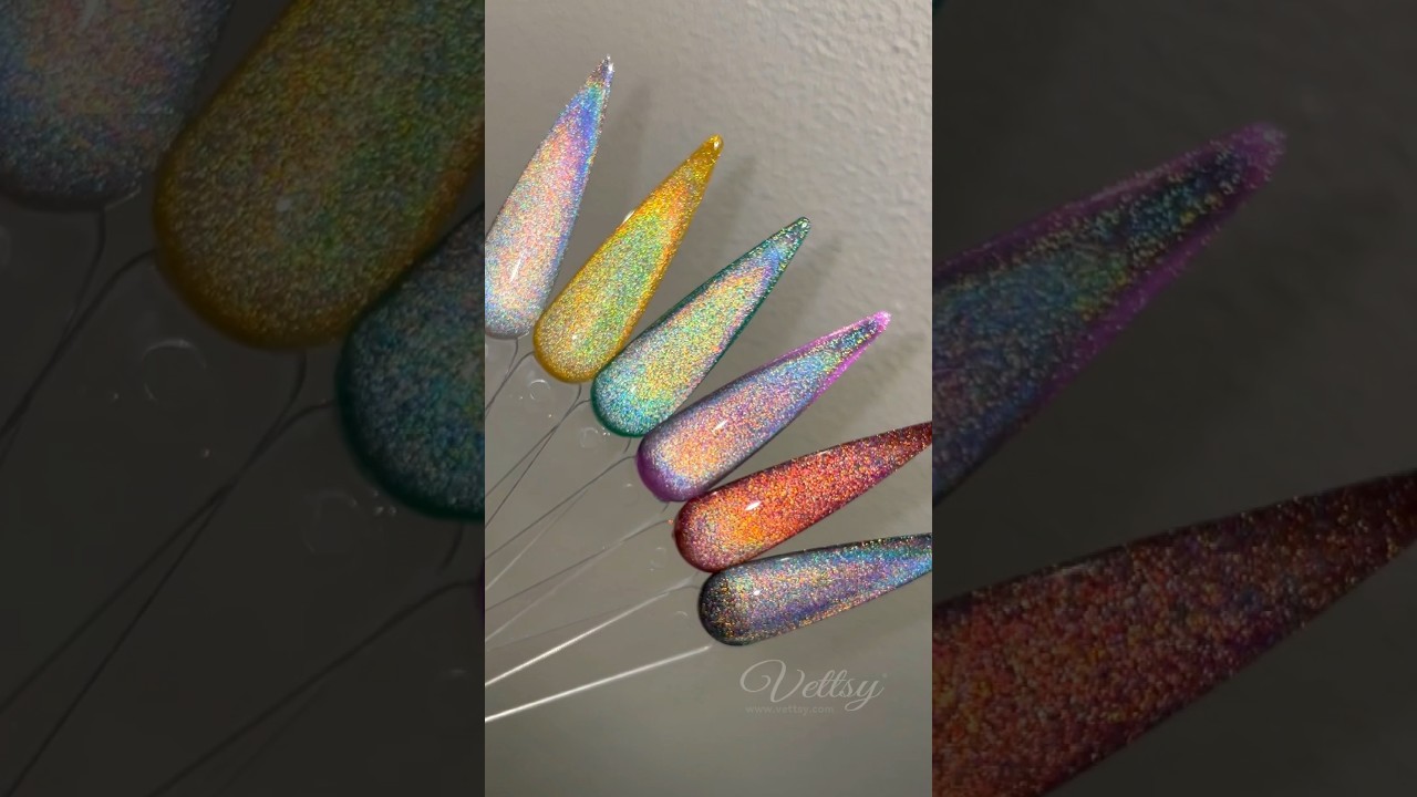 How To Use Vettsy New Holo 2 In 1 Cat Eye Pigment